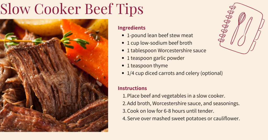 slow cooker beef for food tolerance after bariatric surgery