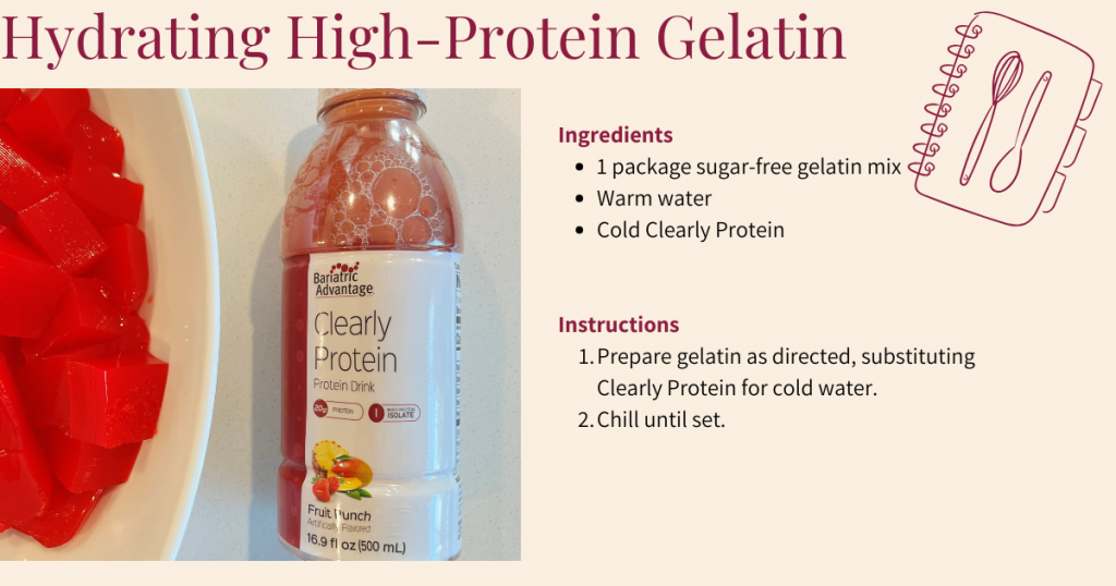 high protein hydration jell-o bariatric